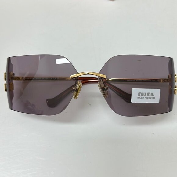 ✨ NEW MIU MIU MU54YS Gold & Lavender Sunglasses ✨ Full Set main image 6